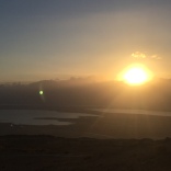 Top of Masada at sunrise